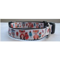 Eule Und Fuchs Hundehalsband Oder Passende Leine Trible von Emmabeescrafts