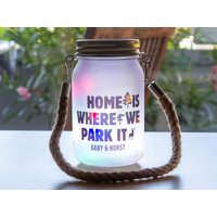 Solarlampe Camper, Im Einmachglas Personalisiert - Perfekt Für Wohnwagen Und Campingplatz von EmmasSummer