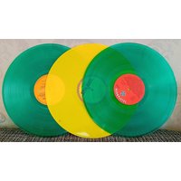 3x Schallplatten, 12" 30cm Vinyl, Lp, Deko, Bastelmaterial, Ca. 17cm, Vintage, Retro Rot Grün Orange, Lila, Im Mix 3x Schallplatten, 12" 30cm Vinyl, Lp, Deko, Bastelmaterial, Ca. 17cm, Vintage, Retro Rot Grün Orange, Lila, Im Mix von EmmenShopDE