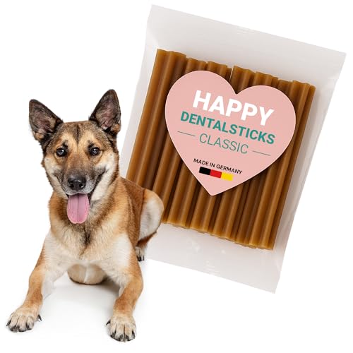 emmi-pet Happy Dentalsticks Classic 3er Set - Hunde Zahnpflege Kaustangen für mittelgroße & große Hunde ab 10kg, Zahnreinigung gegen Zahnstein & Mundgeruch, Dental Sticks mit Vitamin D3, gesunde Zähne von Emmi-pet