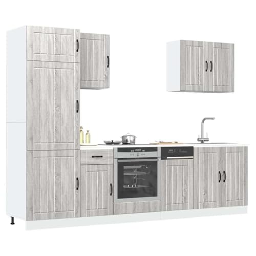 Emmtore 13-TLG. Küchenschrank-Set Holzwerkstoff, Küchenzeile Einbauküche, Schrank-Set, Unterschrank, Küchenschrank, Hängeschrank,Grau Sonoma Emmtore 13-TLG. Küchenschrank-Set Holzwerkstoff, Küchenzeile Einbauküche, Schrank-Set, Unterschrank, Küchenschrank, Hängeschrank,Grau Sonoma von Emmtore
