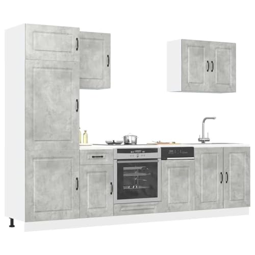 Emmtore 7-TLG Küchenschrank-Set Holzwerkstoff, Küchenzeile Einbauküche, Schrank-Set, Unterschrank,Küchenschrank.Betongrau Emmtore 7-TLG Küchenschrank-Set Holzwerkstoff, Küchenzeile Einbauküche, Schrank-Set, Unterschrank,Küchenschrank.Betongrau von Emmtore