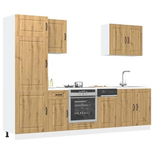 Emmtore 7-TLG Küchenschrank-Set Holzwerkstoff, Küchenzeile Einbauküche, Schrank-Set, Unterschrank,Küchenschrank.Eiche handwerklich Emmtore 7-TLG Küchenschrank-Set Holzwerkstoff, Küchenzeile Einbauküche, Schrank-Set, Unterschrank,Küchenschrank.Eiche handwerklich von Emmtore
