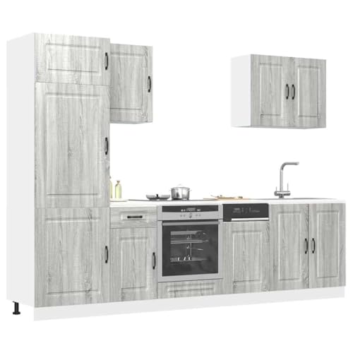 Emmtore 7-TLG Küchenschrank-Set Holzwerkstoff, Küchenzeile Einbauküche, Schrank-Set, Unterschrank,Küchenschrank.Grau Sonoma Emmtore 7-TLG Küchenschrank-Set Holzwerkstoff, Küchenzeile Einbauküche, Schrank-Set, Unterschrank,Küchenschrank.Grau Sonoma von Emmtore