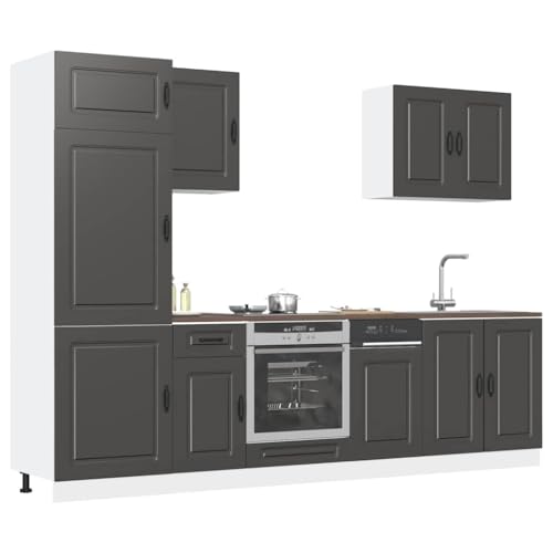 Emmtore 7-TLG Küchenschrank-Set Holzwerkstoff, Küchenzeile Einbauküche, Schrank-Set, Unterschrank,Küchenschrank.Schwarz Emmtore 7-TLG Küchenschrank-Set Holzwerkstoff, Küchenzeile Einbauküche, Schrank-Set, Unterschrank,Küchenschrank.Schwarz von Emmtore