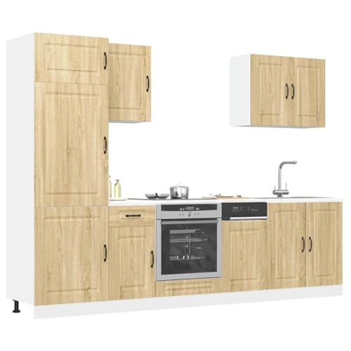 Emmtore 7-TLG Küchenschrank-Set Holzwerkstoff, Küchenzeile Einbauküche, Schrank-Set, Unterschrank,Küchenschrank.Sonoma Eiche Emmtore 7-TLG Küchenschrank-Set Holzwerkstoff, Küchenzeile Einbauküche, Schrank-Set, Unterschrank,Küchenschrank.Sonoma Eiche von Emmtore