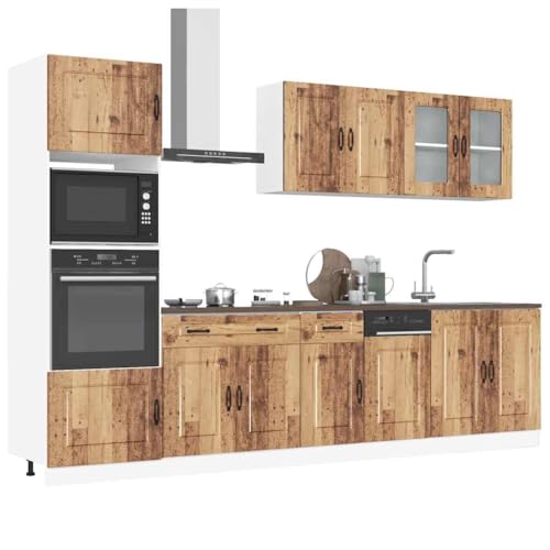 Emmtore 7-TLG. Küchenschrank-Set, Küchenzeile Einbauküche, Schrank-Set, Unterschrank, Küchenschrank, Hängeschrank,Altholz Emmtore 7-TLG. Küchenschrank-Set, Küchenzeile Einbauküche, Schrank-Set, Unterschrank, Küchenschrank, Hängeschrank,Altholz von Emmtore