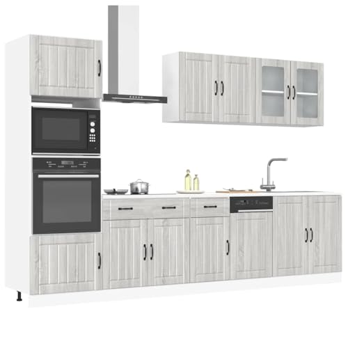 Emmtore 7-TLG. Küchenschrank-Set Kalmar Holzwerkstoff, Küchenzeile Einbauküche, Schrank-Set, Unterschrank, Küchenschrank, Hängeschrank,Grau Sonoma Emmtore 7-TLG. Küchenschrank-Set Kalmar Holzwerkstoff, Küchenzeile Einbauküche, Schrank-Set, Unterschrank, Küchenschrank, Hängeschrank,Grau Sonoma von Emmtore