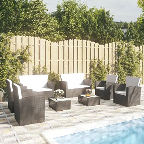 Emmtore 8-TLG. Garten-Lounge-Set mit Kissen Poly Rattan Gartenmöbel Sitzgruppe Rattanmöbel Sitzgarnitur Lounge Sofa Gartensofa Gartenset Sofagarnitur Schwarz Emmtore 8-TLG. Garten-Lounge-Set mit Kissen Poly Rattan Gartenmöbel Sitzgruppe Rattanmöbel Sitzgarnitur Lounge Sofa Gartensofa Gartenset Sofagarnitur Schwarz von Emmtore