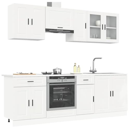 Emmtore 8-TLG. Küchenschrank-Set Holzwerkstoff, Küchenzeile Einbauküche, Schrank-Set, Unterschrank, Küchenschrank, Hängeschrank Hochglanz-Weiß Emmtore 8-TLG. Küchenschrank-Set Holzwerkstoff, Küchenzeile Einbauküche, Schrank-Set, Unterschrank, Küchenschrank, Hängeschrank Hochglanz-Weiß von Emmtore