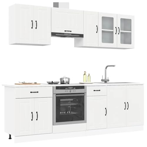 Emmtore 8-TLG. Küchenschrank-Set Kalmar Holzwerkstoff, Küchenzeile Einbauküche, Schrank-Set, Unterschrank, Küchenschrank, Hängeschrank,Weiß Emmtore 8-TLG. Küchenschrank-Set Kalmar Holzwerkstoff, Küchenzeile Einbauküche, Schrank-Set, Unterschrank, Küchenschrank, Hängeschrank,Weiß von Emmtore