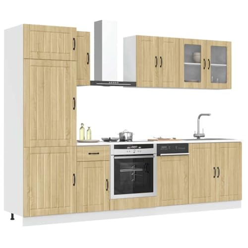 Emmtore 8-TLG.Küchenschrank-Set Holzwerkstoff Küchenzeile Küchenblock Sonoma Eiche Emmtore 8-TLG.Küchenschrank-Set Holzwerkstoff Küchenzeile Küchenblock Sonoma Eiche von Emmtore