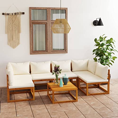 Emmtore Akazienholz Massiv Gartenmöbel mit Auflagen Sofa Lounge Garten Garnitur Sitzgruppe Gartenset Sitzgarnitur Gartensofa Tisch,Creme,2xEckteil+4xMittelteil+Tisch Emmtore Akazienholz Massiv Gartenmöbel mit Auflagen Sofa Lounge Garten Garnitur Sitzgruppe Gartenset Sitzgarnitur Gartensofa Tisch,Creme,2xEckteil+4xMittelteil+Tisch von Emmtore