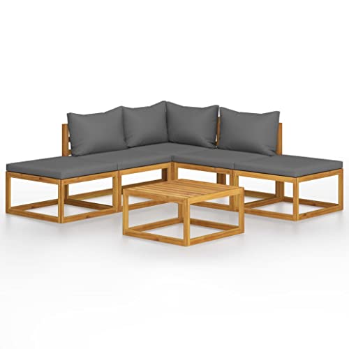 Emmtore Akazienholz Massiv Gartenmöbel mit Auflagen Sofa Lounge Garten Garnitur Sitzgruppe Gartenset Sitzgarnitur Gartensofa Tisch,Dunkelgrau,Eckteil+2xMittelteil+2xFußstütze+Tisch Emmtore Akazienholz Massiv Gartenmöbel mit Auflagen Sofa Lounge Garten Garnitur Sitzgruppe Gartenset Sitzgarnitur Gartensofa Tisch,Dunkelgrau,Eckteil+2xMittelteil+2xFußstütze+Tisch von Emmtore