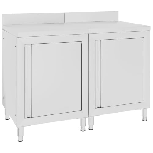 Emmtore Arbeitsschrank Aufkantung Gastro Arbeitstisch Küchenschrank Arbeitsplatte Edelstahlschrank Gastronomie120x60x96 cm Edelstahl Emmtore Arbeitsschrank Aufkantung Gastro Arbeitstisch Küchenschrank Arbeitsplatte Edelstahlschrank Gastronomie120x60x96 cm Edelstahl von Emmtore