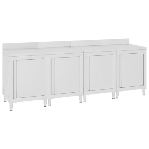 Emmtore Arbeitsschrank Aufkantung Gastro Arbeitstisch Küchenschrank Arbeitsplatte Edelstahlschrank Gastronomie240x60x96 cm Edelstahl Emmtore Arbeitsschrank Aufkantung Gastro Arbeitstisch Küchenschrank Arbeitsplatte Edelstahlschrank Gastronomie240x60x96 cm Edelstahl von Emmtore