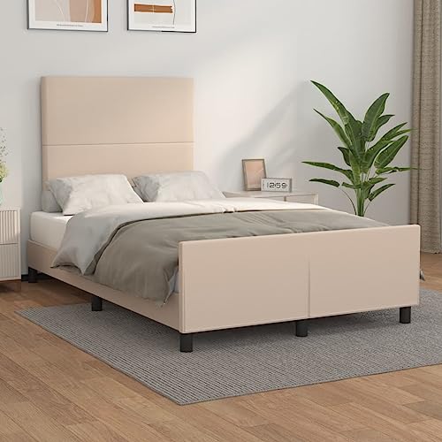 Emmtore Bettgestell mit Kopfteil Kunstlederbett Einzelbett Polsterbett Bett Bettrahmen Schlafzimmermöbel Schlafzimmerbett Kunstleder Cappuccino,Schlichtes Design,120 x 200 cm Emmtore Bettgestell mit Kopfteil Kunstlederbett Einzelbett Polsterbett Bett Bettrahmen Schlafzimmermöbel Schlafzimmerbett Kunstleder Cappuccino,Schlichtes Design,120 x 200 cm von Emmtore