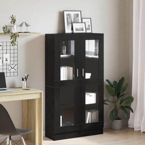Emmtore Bücherregal Schwarze Eiche 82,5 x 30,5 x 150 cm Holzwerkstoff Bücherschrank Aktenschrank Büroschrank Vitrine Schrank Bücherregal Standvitrine Emmtore Bücherregal Schwarze Eiche 82,5 x 30,5 x 150 cm Holzwerkstoff Bücherschrank Aktenschrank Büroschrank Vitrine Schrank Bücherregal Standvitrine von Emmtore