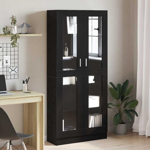 Emmtore Bücherregal Schwarze Eiche 82,5 x 30,5 x 185 cm Holzwerkstoff Bücherschrank Aktenschrank Büroschrank Vitrine Schrank Bücherregal Standvitrine Emmtore Bücherregal Schwarze Eiche 82,5 x 30,5 x 185 cm Holzwerkstoff Bücherschrank Aktenschrank Büroschrank Vitrine Schrank Bücherregal Standvitrine von Emmtore