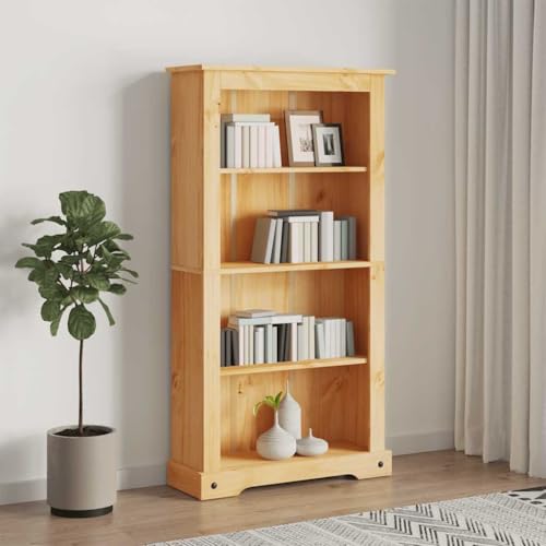 Emmtore Bücherschrank 4 Fächer Mexiko-Stil Kiefernholz Bücherregal Kiefer Standegal Wandregal Aktenregal Regal aus Holz Büroregal Holzregal 80x29x150 cm Emmtore Bücherschrank 4 Fächer Mexiko-Stil Kiefernholz Bücherregal Kiefer Standegal Wandregal Aktenregal Regal aus Holz Büroregal Holzregal 80x29x150 cm von Emmtore