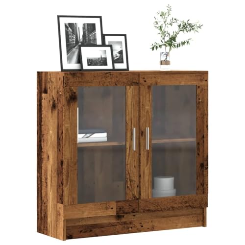 Emmtore Bücherschrank Altholz-Optik 82,5x30,5x80 cm Holzwerkstoff Bücherschrank Aktenschrank Büroschrank Vitrine Schrank Bücherregal Standvitrine Emmtore Bücherschrank Altholz-Optik 82,5x30,5x80 cm Holzwerkstoff Bücherschrank Aktenschrank Büroschrank Vitrine Schrank Bücherregal Standvitrine von Emmtore