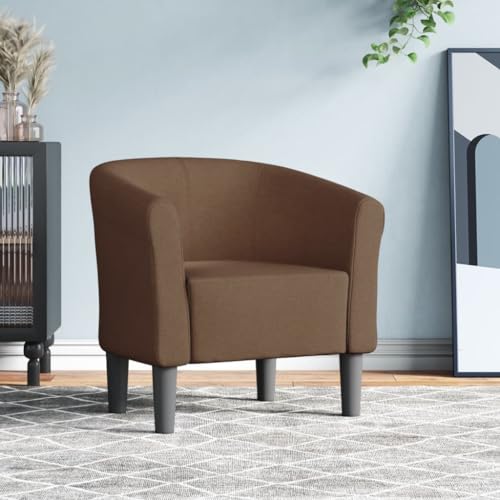Emmtore Clubsessel Sessel Sitz Armlehnen, Cocktailsessel Loungesessel Relaxsessel Polstersessel Braun Stoff Emmtore Clubsessel Sessel Sitz Armlehnen, Cocktailsessel Loungesessel Relaxsessel Polstersessel Braun Stoff von Emmtore