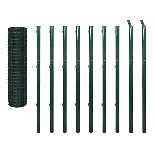 Emmtore Eurozaun Stahl Maschendrahtzaun Komplettset Zaunset Gartenzaun Maschendraht 10 x 1,7 m Grün Emmtore Eurozaun Stahl Maschendrahtzaun Komplettset Zaunset Gartenzaun Maschendraht 10 x 1,7 m Grün von Emmtore