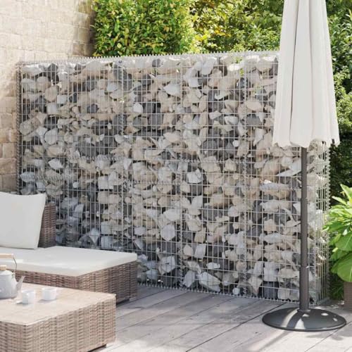 Emmtore Gabionenwand mit Abdeckung Verzinkter Stahl Gabione Steingabionen Steinkorb Gabionen Wand Drahtkorb Draht Mauer Verzinkter 300x30x200 cm Emmtore Gabionenwand mit Abdeckung Verzinkter Stahl Gabione Steingabionen Steinkorb Gabionen Wand Drahtkorb Draht Mauer Verzinkter 300x30x200 cm von Emmtore