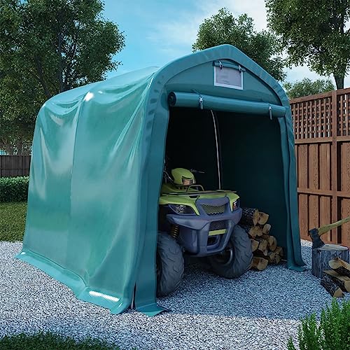 Emmtore Garagenzelt PVC Auto Zelt Zeltgarage Lagerzelt Mehrere Auswahl 1,6x2,4 m Grün von Emmtore