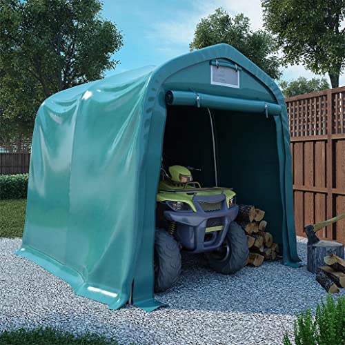 Emmtore Garagenzelt PVC Auto Zelt Zeltgarage Lagerzelt Mehrere Auswahl 2,4x2,4 m Grün von Emmtore