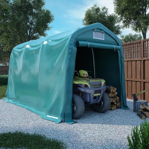Emmtore Garagenzelt PVC Auto Zelt Zeltgarage Lagerzelt Mehrere Auswahl 2,4x3,6 m Grün von Emmtore