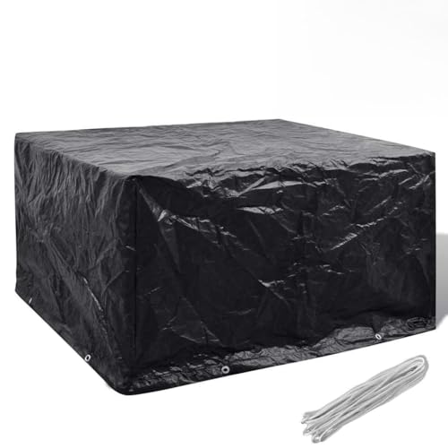 Emmtore Garden Furniture Cover, Tarpaulin, Waterproof, UV-Resistant, Rectangular Protective Cover with 8 Eyelets, Protective Cover for Rattan Furniture 172x113x73 cm von Emmtore
