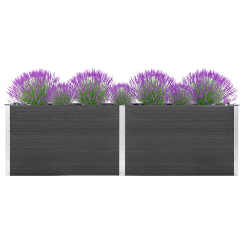 Emmtore Garten-Hochbeet Pflanzkasten Pflanzbeet Gemüsebeet Blumenbeet Blumenkasten Frühbeet Gartenbeet Blumenkübel Pflanzkübel 200x100x91 cm WPC Grau Emmtore Garten-Hochbeet Pflanzkasten Pflanzbeet Gemüsebeet Blumenbeet Blumenkasten Frühbeet Gartenbeet Blumenkübel Pflanzkübel 200x100x91 cm WPC Grau von Emmtore