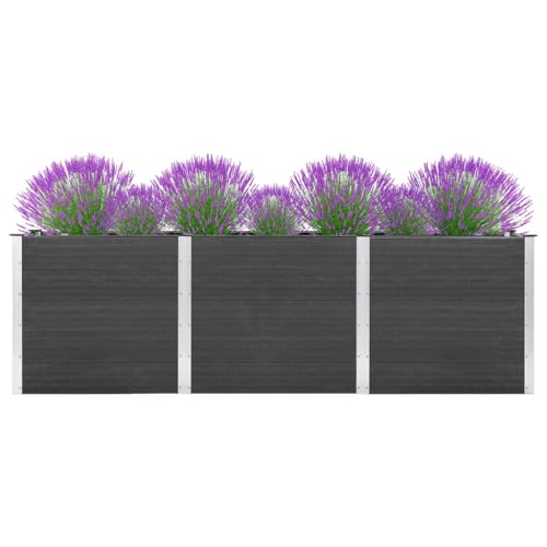 Emmtore Garten-Hochbeet Pflanzkasten Pflanzbeet Gemüsebeet Blumenbeet Blumenkasten Frühbeet Gartenbeet Blumenkübel Pflanzkübel 300x100x91 cm WPC Grau Emmtore Garten-Hochbeet Pflanzkasten Pflanzbeet Gemüsebeet Blumenbeet Blumenkasten Frühbeet Gartenbeet Blumenkübel Pflanzkübel 300x100x91 cm WPC Grau von Emmtore