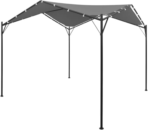 Emmtore Gartenpavillon Anthrazit 4x4m Pavillon Überdachung Partyzelt Pergola von Emmtore