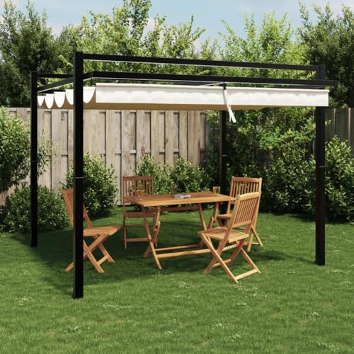 Emmtore Gartenpavillon mit ausziehbarem Dach Creme 3x3 m Aluminium Emmtore Gartenpavillon mit ausziehbarem Dach Creme 3x3 m Aluminium von Emmtore