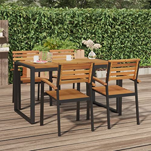 Emmtore Gartentisch mit Beinen in U-Form 140×80×75 cm Massivholz Akazie Terrassentisch Rechteckig, Gartenmöbel Tisch, Industrie-Stil Emmtore Gartentisch mit Beinen in U-Form 140×80×75 cm Massivholz Akazie Terrassentisch Rechteckig, Gartenmöbel Tisch, Industrie-Stil von Emmtore