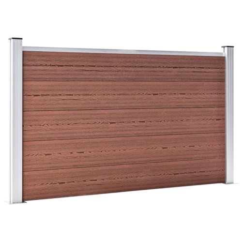 Emmtore Gartenzaun WPC Sichtschutzzaun Lamellenzaun Windschutz Sichtschutz Zaun Steckzaun Systemzaun Garten Aluminiumstange 872x106 cm Braun Emmtore Gartenzaun WPC Sichtschutzzaun Lamellenzaun Windschutz Sichtschutz Zaun Steckzaun Systemzaun Garten Aluminiumstange 872x106 cm Braun von Emmtore