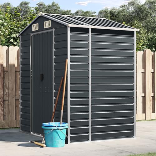 Emmtore Gerätehaus,Verzinkter Stahl,Outdoor Gartenhaus wetterfest Anthrazit,191 x 130 x 198 cm Emmtore Gerätehaus,Verzinkter Stahl,Outdoor Gartenhaus wetterfest Anthrazit,191 x 130 x 198 cm von Emmtore
