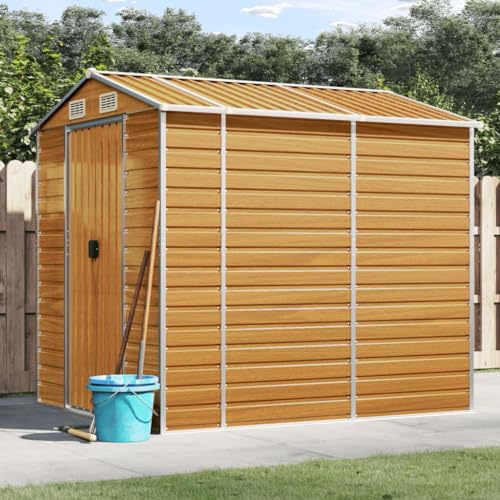 Emmtore Gerätehaus,Verzinkter Stahl,Outdoor Gartenhaus wetterfest Hellbraun,191 x 215 x 198 cm Emmtore Gerätehaus,Verzinkter Stahl,Outdoor Gartenhaus wetterfest Hellbraun,191 x 215 x 198 cm von Emmtore