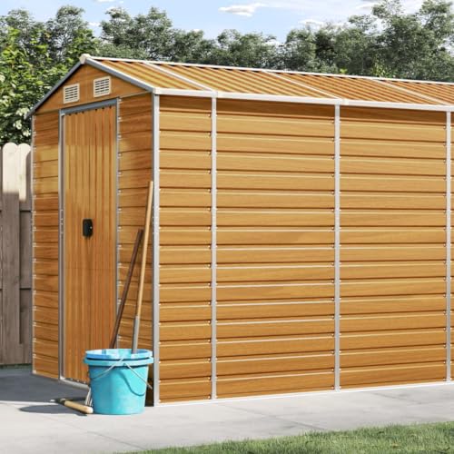 Emmtore Gerätehaus,Verzinkter Stahl,Outdoor Gartenhaus wetterfest Hellbraun,191 x 725 x 198 cm Emmtore Gerätehaus,Verzinkter Stahl,Outdoor Gartenhaus wetterfest Hellbraun,191 x 725 x 198 cm von Emmtore