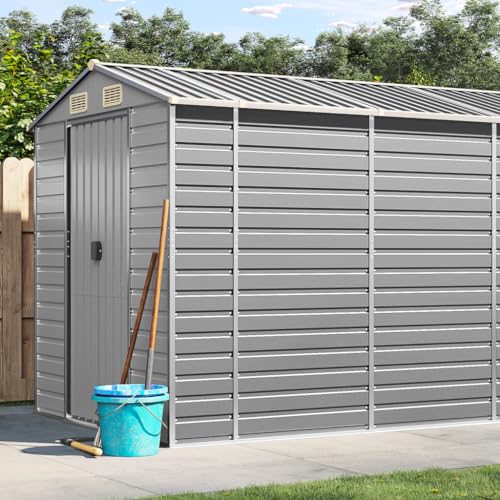 Emmtore Gerätehaus,Verzinkter Stahl,Outdoor Gartenhaus wetterfest Hellgrau,191 x 470 x 198 cm Emmtore Gerätehaus,Verzinkter Stahl,Outdoor Gartenhaus wetterfest Hellgrau,191 x 470 x 198 cm von Emmtore