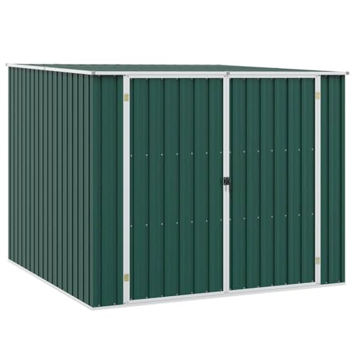 Emmtore Gerätehaus ohne Boden Doppeltür Schrägdach Geräteschuppen Schuppen Gartenhaus Gartenschuppen 195x198x159cm Verzinkter Stahl Grün Emmtore Gerätehaus ohne Boden Doppeltür Schrägdach Geräteschuppen Schuppen Gartenhaus Gartenschuppen 195x198x159cm Verzinkter Stahl Grün von Emmtore
