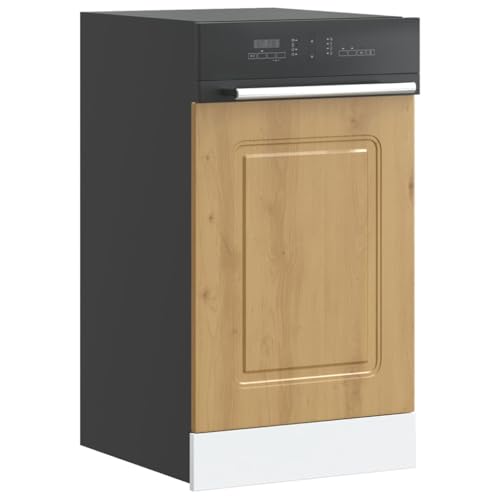 Emmtore Geschirrspülerblende Kalmar Herdumbauschränke Lucca Backofenschrank, Herdschrank, Ofenschrank, Küchenofenschrank, Küchenherdschrank Artisan-Eiche 45x1,5x67 cm von Emmtore