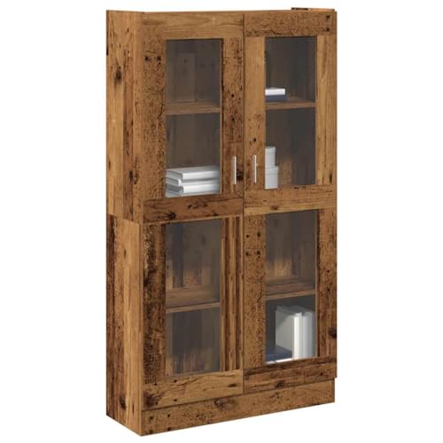 Emmtore Highboard Altholz-Optik 82,5x30,5x150 cm Holzwerkstoff Bücherschrank Aktenschrank Büroschrank Vitrine Schrank Bücherregal Standvitrine Emmtore Highboard Altholz-Optik 82,5x30,5x150 cm Holzwerkstoff Bücherschrank Aktenschrank Büroschrank Vitrine Schrank Bücherregal Standvitrine von Emmtore