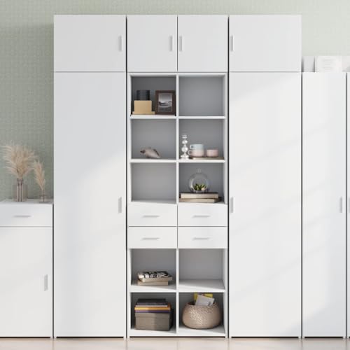 Emmtore Hochschrank 70x42,5x225 cm,Schrank hoch,Seitenschrank,Badschrank,Schränke hoch,Seitenschränke,Badschrank hoch Weiß von Emmtore