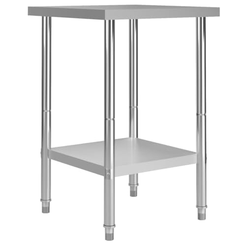 Emmtore Küchen-Arbeitstisch Verstellbare Füße Gastronomie Gastro Edelstahltisch Küchentisch Zerlegetisch Tisch 60 x 60 x 85 cm Edelstahl Emmtore Küchen-Arbeitstisch Verstellbare Füße Gastronomie Gastro Edelstahltisch Küchentisch Zerlegetisch Tisch 60 x 60 x 85 cm Edelstahl von Emmtore