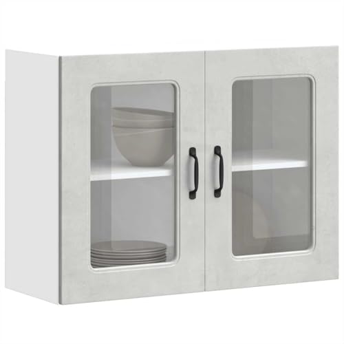 Emmtore Küchen-Hängeschrank mit Glastür Kalmar Herdumbauschränke Lucca Backofenschrank, Herdschrank, Ofenschrank, Küchenofenschrank, Betongrau Holzwerkstoff Emmtore Küchen-Hängeschrank mit Glastür Kalmar Herdumbauschränke Lucca Backofenschrank, Herdschrank, Ofenschrank, Küchenofenschrank, Betongrau Holzwerkstoff von Emmtore