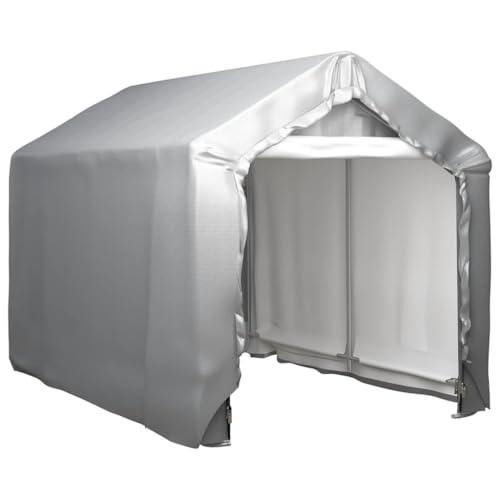 Emmtore Lagerzelt UV-beständig Industriezelt Zelthalle Weidezelt Zelt Zeltgarage Foliengarage Unterstand Lagerhalle Stahl Grau 180 x 300 cm Emmtore Lagerzelt UV-beständig Industriezelt Zelthalle Weidezelt Zelt Zeltgarage Foliengarage Unterstand Lagerhalle Stahl Grau 180 x 300 cm von Emmtore