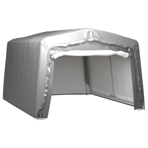 Emmtore Lagerzelt UV-beständig Industriezelt Zelthalle Weidezelt Zelt Zeltgarage Foliengarage Unterstand Lagerhalle Stahl Grau 370 x 370 cm Emmtore Lagerzelt UV-beständig Industriezelt Zelthalle Weidezelt Zelt Zeltgarage Foliengarage Unterstand Lagerhalle Stahl Grau 370 x 370 cm von Emmtore